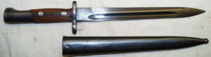 M1948 bayonet with scabbard.