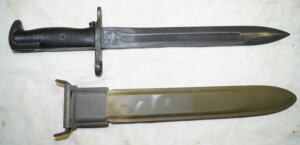 M1 bayonet with M7 scabbard.