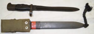 CETME, FR7, FR8 bolo bayonet with scabbard.