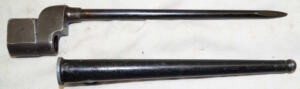 No 4 MkII* bayonet with scabbard.