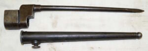 No 4 MkII* bayonet with scabbard.