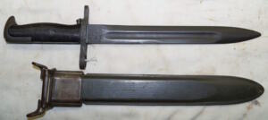 M1 bayonet with M7 scabbard.