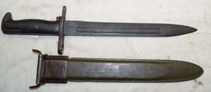 M1 bayonet with M7 scabbard.