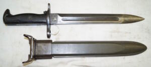 M1 bayonet with M7 scabbard.