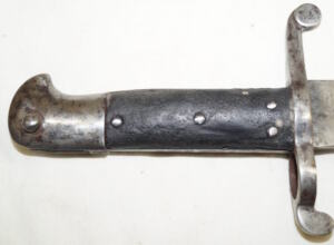 P1856 Yataghan bayonet with scabbard and frog.