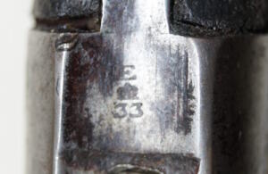 P1856 Yataghan bayonet with scabbard and frog.