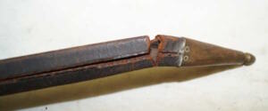 P1853/58 triform socket bayonet with scabbard.