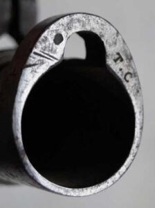 P1853/58 triform socket bayonet with scabbard.