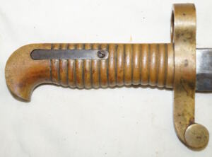 M1841 Mississippi Yataghan bayonet with scabbard.