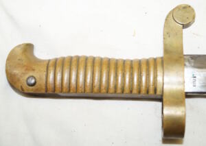 M1841 Mississippi Yataghan bayonet with scabbard.