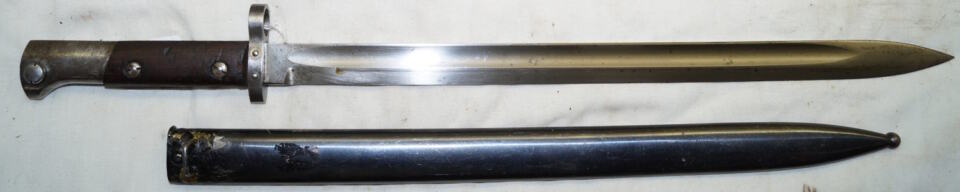 M1929 bayonet with scabbard.