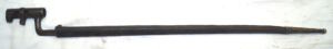 M1871 Rolling Block triform socket bayonet with partial scabbard.