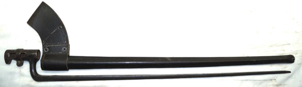 M1871 Rolling Block triform socket bayonet with US style scabbard.