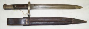 M1893 straightback bayonet with scabbard.