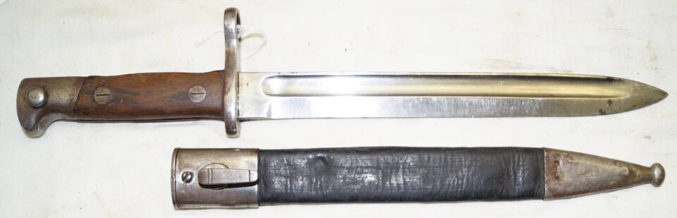 M1892/93 humpback bayonet with scabbard.