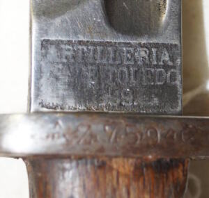 M1892/93 humpback bayonet with scabbard.
