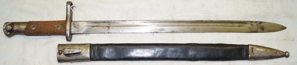 M1913 bayonet with scabbard.
