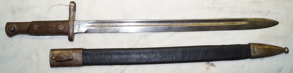 M1913 bayonet with scabbard.