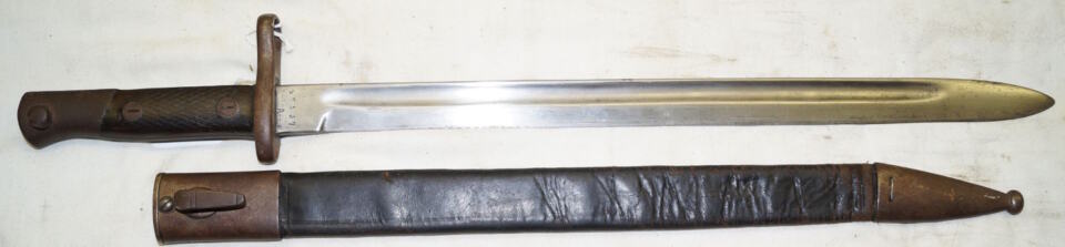 M1913 bayonet with scabbard.