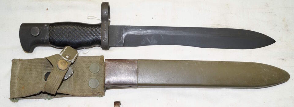CETME, FR7, FR8 bolo bayonet with scabbard.