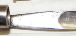 M1873 Winchester triform socket bayonet with scabbard and frog.
