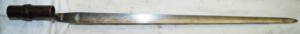 M1873 Triform socket bayonet with scabbard and frog.