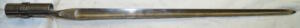 M1873 Triform socket bayonet with scabbard and frog.