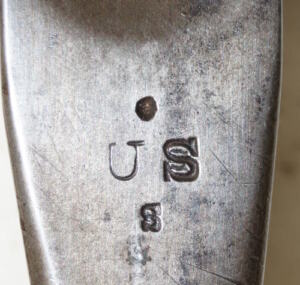M1873 Triform socket bayonet with scabbard and frog.