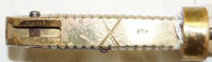 M1862 Merrill Navy Rifle yataghan bayonet 1861 date on 25 1/2″ long blade
