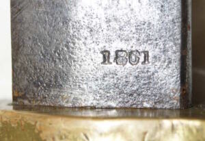 M1862 Merrill Navy Rifle yataghan bayonet 1861 date on 25 1/2″ long blade