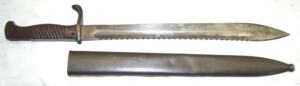 S98/05nAmS Sawback bayonet with scabbard.