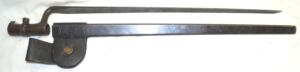 M1873 Triform socket bayonet with scabbard and frog.