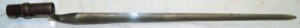 M1873 Triform socket bayonet with scabbard and frog.