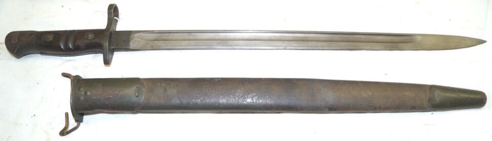 M1917 bayonet with scabbard.