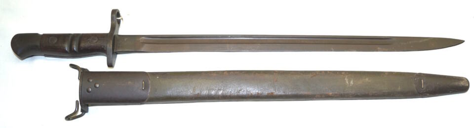 M1917 bayonet with scabbard.