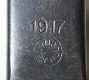 M1917 bayonet with scabbard.