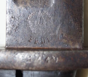 M1904 Yataghan bayonet.