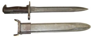 M1 bayonet with M7 scabbard.