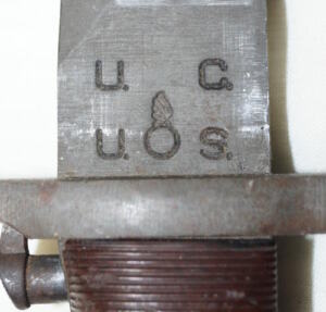 M1 bayonet with M7 scabbard.