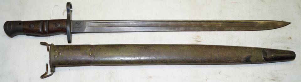 M1917 bayonet with scabbard.