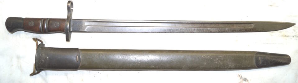 M1917 bayonet with scabbard.