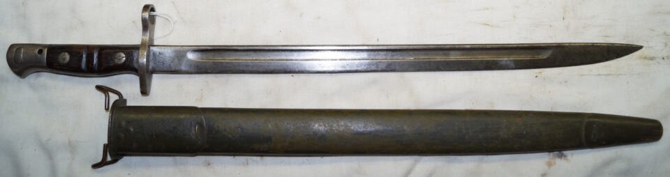 M1917 bayonet with scabbard.