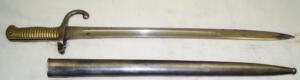 M1879 Rolling Block bayonet with scabbard.