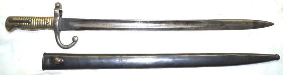 M1879 Rolling Block bayonet with scabbard.