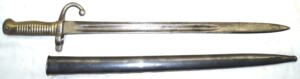 M1879 Rolling Block bayonet with scabbard.