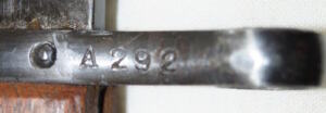 Austrian M1895 Steyr bayonet with scabbard and frog.