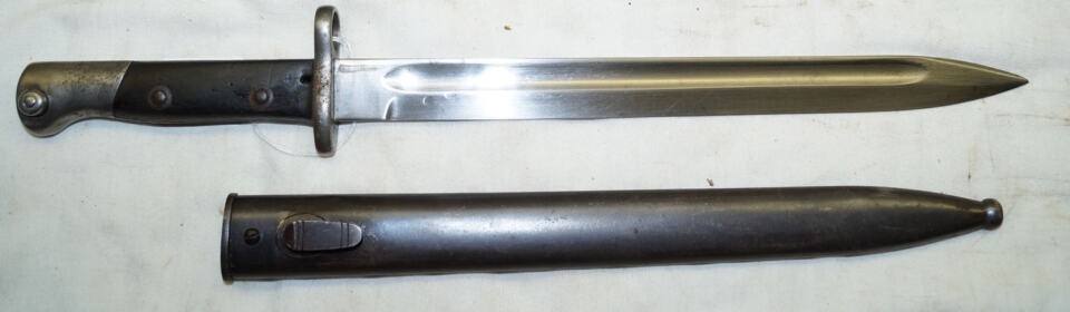 M1904 bayonet with scabbard.