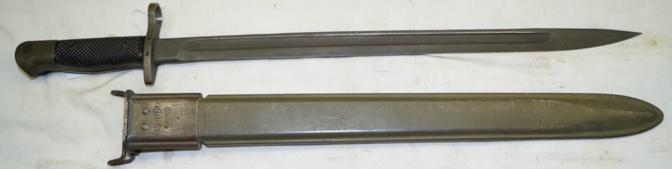 Vietnam era M1917 Trench Gun bayonet with scabbard.
