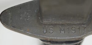 Vietnam era M1917 Trench Gun bayonet with scabbard.