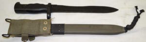 M1964 FR7/FR8/CETME Bolo bayonet with scabbard and integral frog.